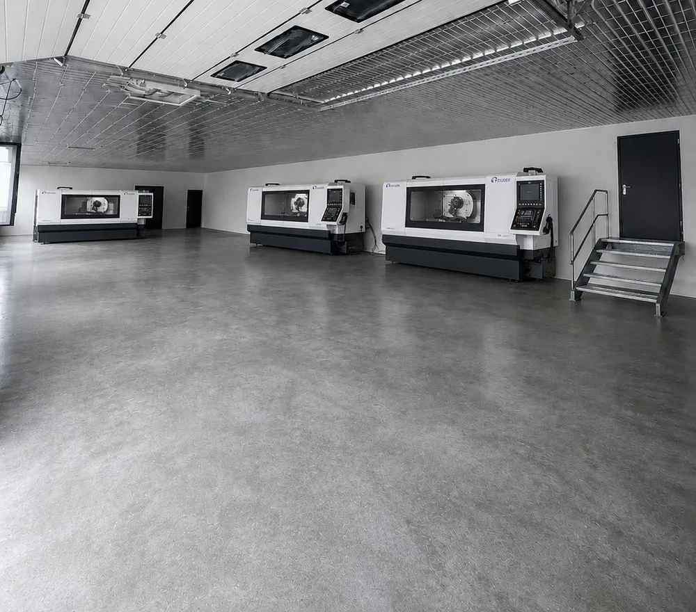 Drei CNC-Rundschleifmaschinen von Studer in der neuen Halle von Koloseus